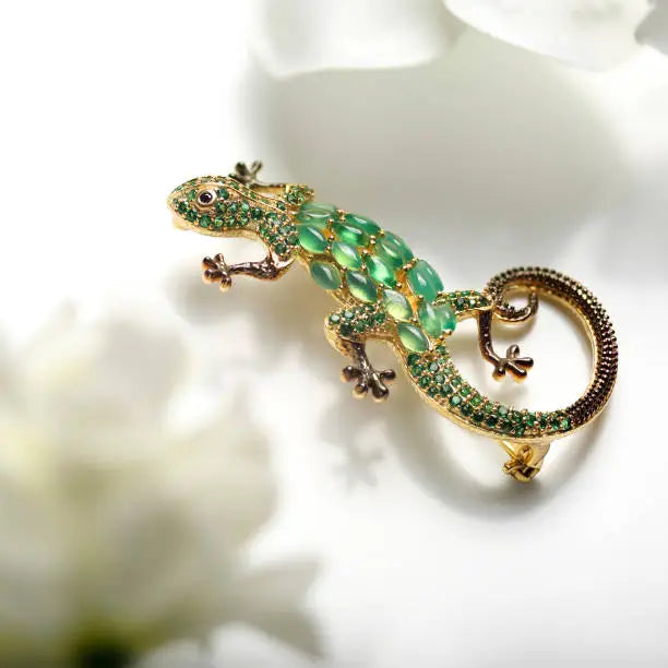 broche Leuke Kleine Hagedis Kameleon Broches Dier Jas Pins Party Sieraden Accessoires Goud Zilver