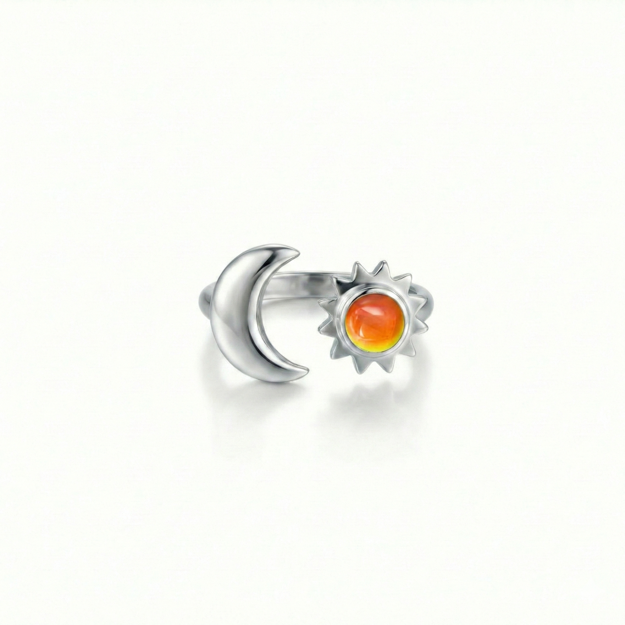 Buy Sun and Moon Ring with Crystal Stone by Leightworks – LeightWorks