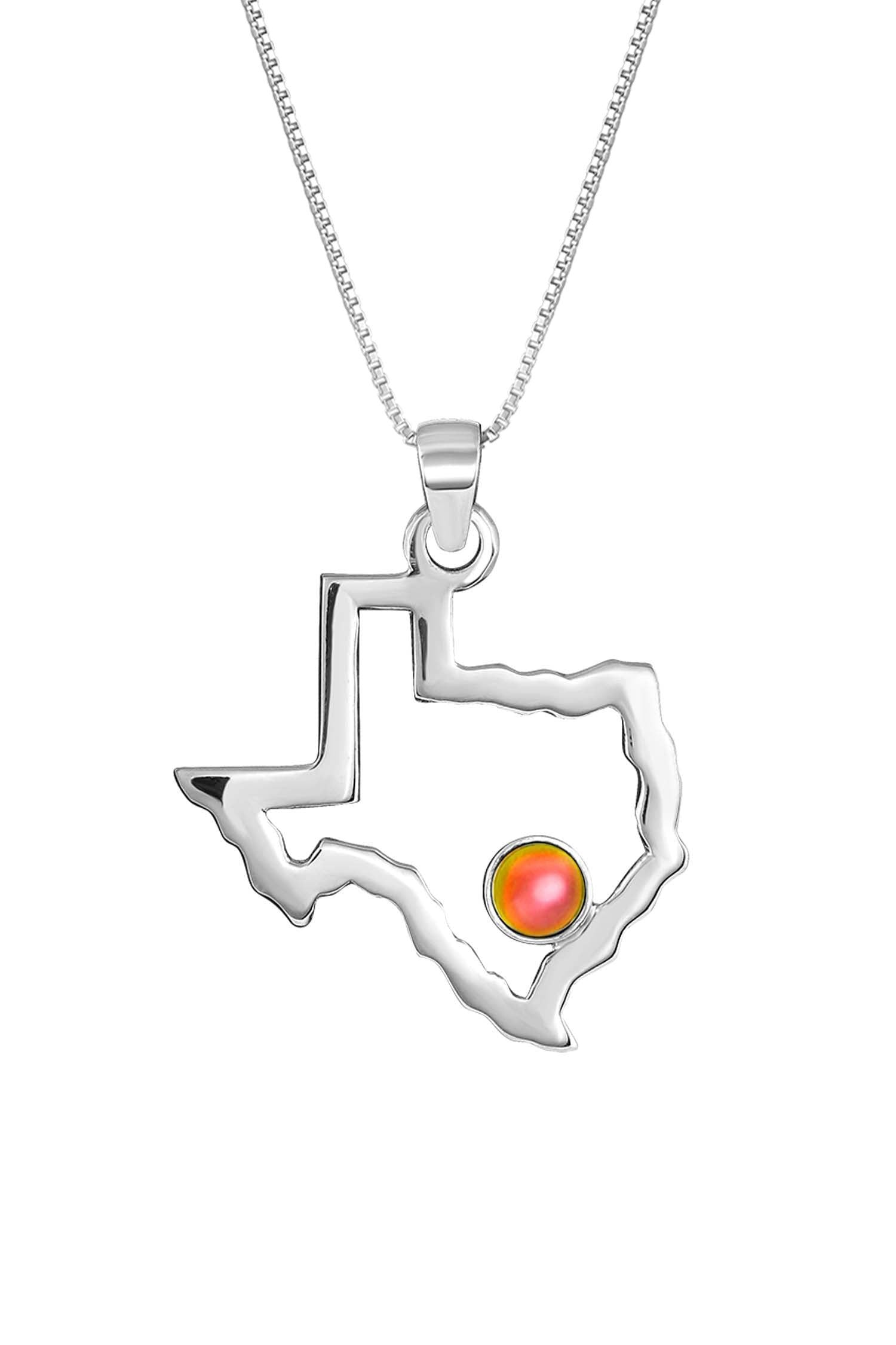 Crystal and Sterling Silver Texas Pendant by LeightWorks