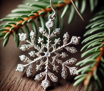 Sparkling Winter Elegance: The Timeless Appeal of Dangle Snowflake Earrings