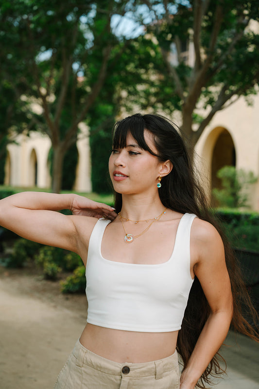 ACJ - Eclipse Hoop Earrings  (9mm Circle)