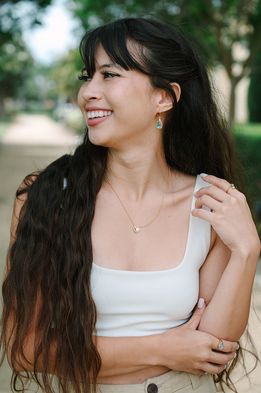 ACJ - Heart Crystal Necklace