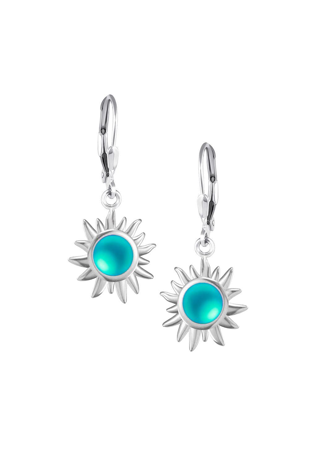 Teeny Sun Earrings are crafted from high-quality materials, ensuring both durability and style. Featuring 5mm frosted aqua stones and secure sterling silver lever-backs plus, they are waterproof and durable.