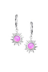 Teeny Sun Earrings are crafted from high-quality materials, ensuring both durability and style. Featuring 5mm polished pink stones and secure sterling silver lever-backs plus, they are waterproof and durable.