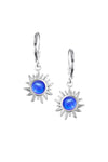 Teeny Sun Earrings are crafted from high-quality materials, ensuring both durability and style. Featuring 5mm polished violet stones and secure sterling silver lever-backs plus, they are waterproof and durable.