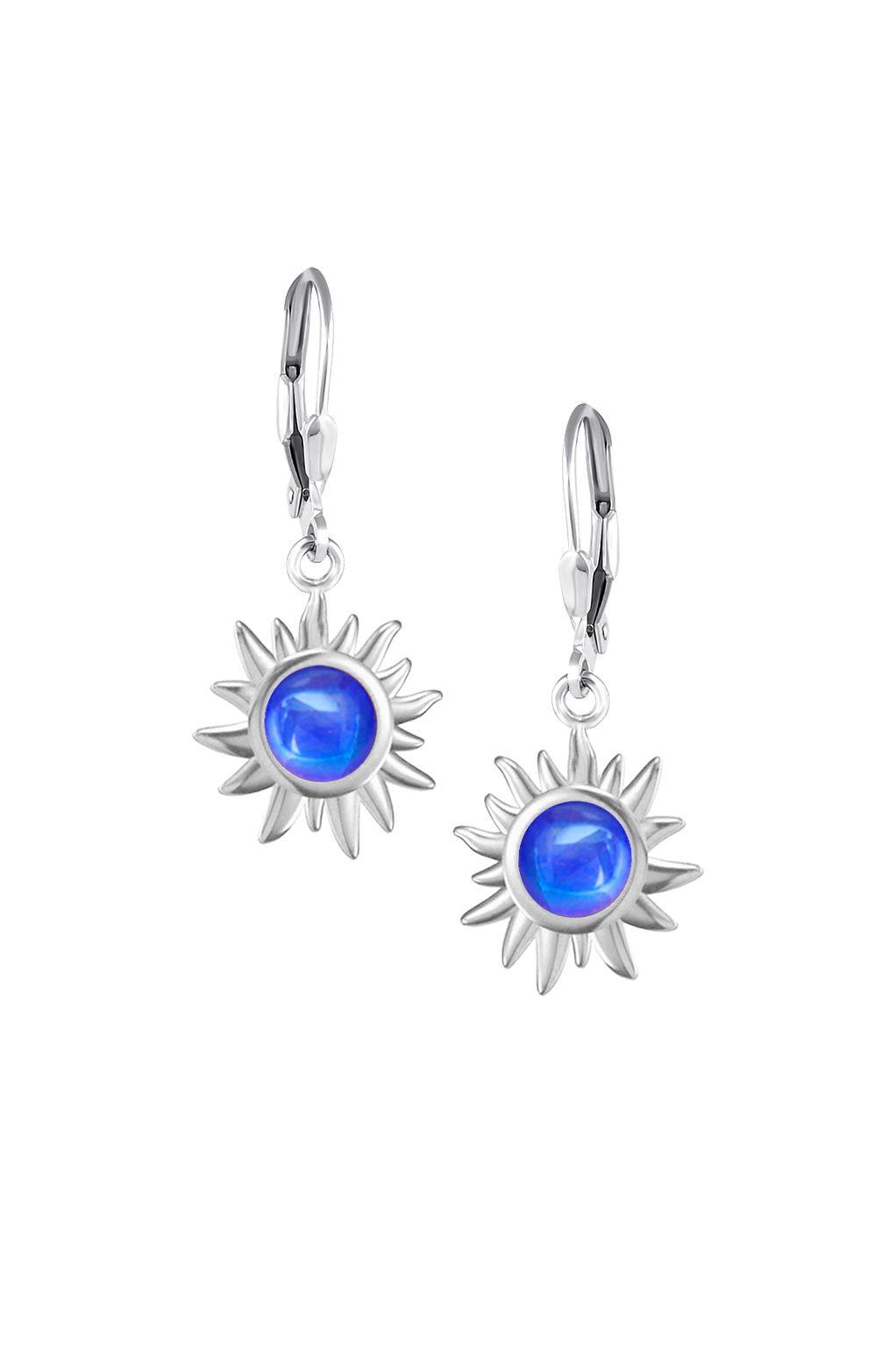 Teeny Sun Earrings are crafted from high-quality materials, ensuring both durability and style. Featuring 5mm polished violet stones and secure sterling silver lever-backs plus, they are waterproof and durable.