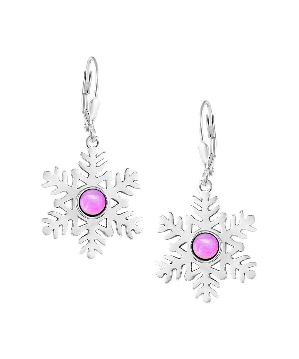 Large Sterling Silver Snowflake Earrings hotsell 6253