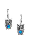 Sterling Silver Owl Earrings