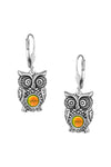 Sterling Silver Owl Earrings