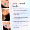 ACJ - Halo Crystal Studs (5mm)