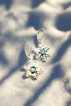 Sterling Silver Snowflake Earrings