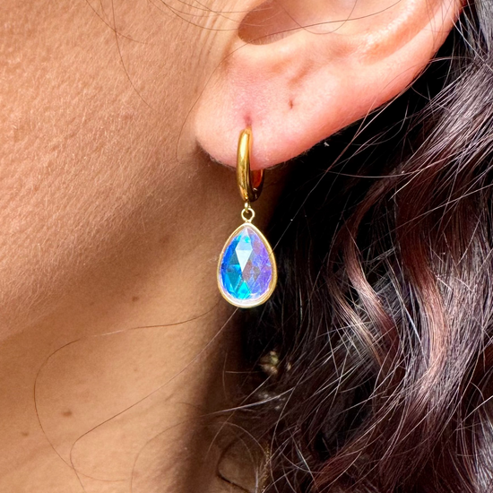 Colorful Blue Drop Earring