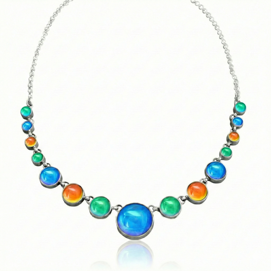 Multi Circle Necklace - this pendant necklace features a unique design of interconnected circles, symbolizing unity and connection. Crafted with exquisite attention to detail from high-quality materials, the intricate arrangement of circles creates a visually stunning accessory that is sure to catch the eye and inspire discussions wherever you go.