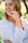 Beautiful Gold Plated Bracelet on a model 