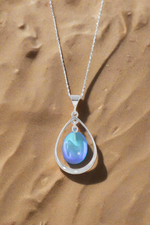 Oval with Loop Pendant