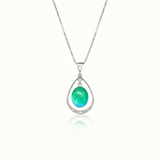 Oval with Loop Pendant