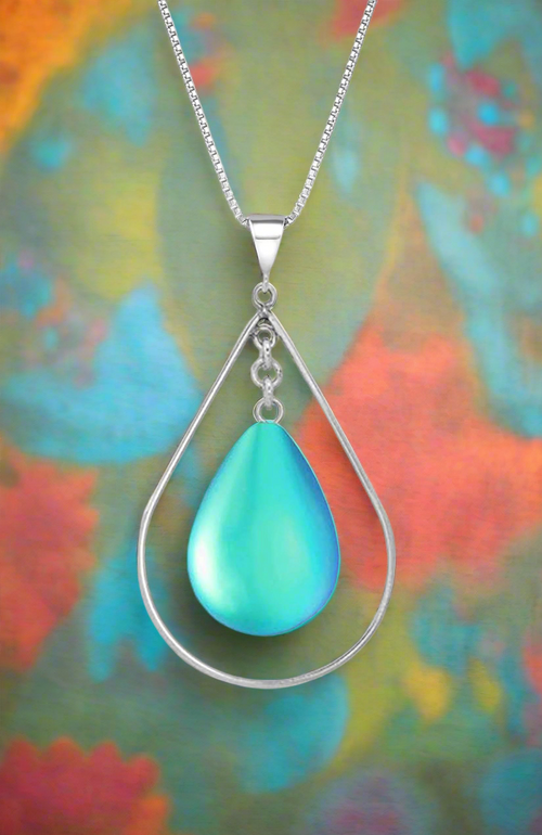 Drop with Sterling Silver Loop Pendant