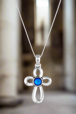 Ribbon Cross Pendant