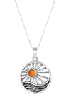 Small Nautilus Shell Pendant inspired by one of nature's most fascinating treasures. The frosted fire pendant comes with an included 18" sterling silver .7mm box chain for a polished and complete look.