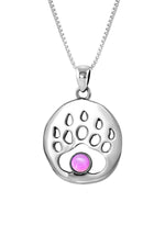 Sterling Silver Bear Paw Pendant