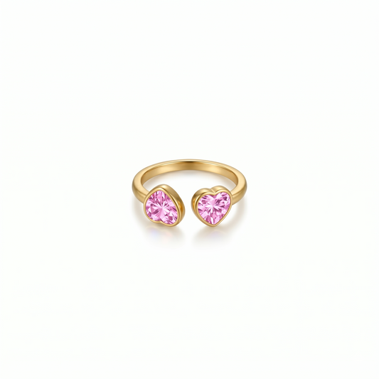 ACJ - Double Heart Ring