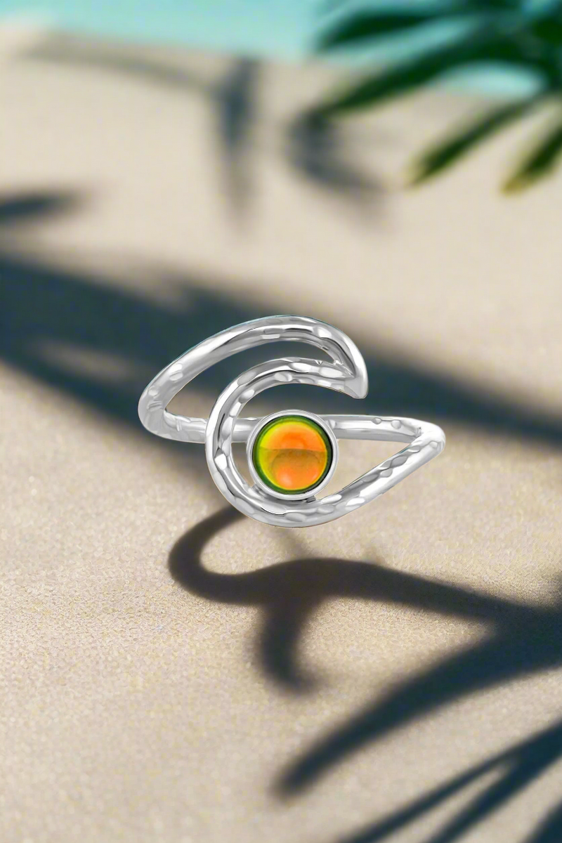 Sterling Silver Wave Ring