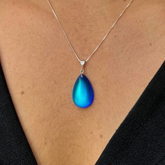 Beautiful Colorful Blue drop pendant