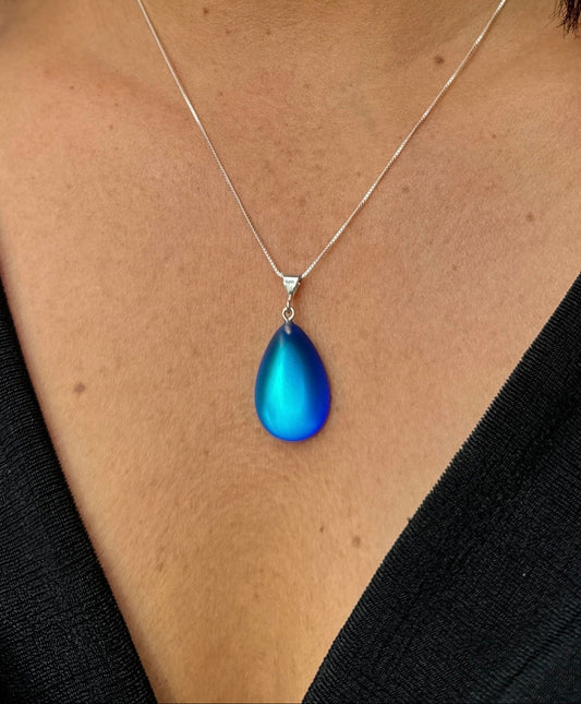 Beautiful Colorful Blue drop pendant