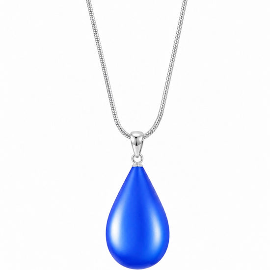 a beautiful, simple addition to any outfit. Pair it with our crystal Drop Earrings (EAR-020) for a complete ensemble. LeightWorks handmade pendants comes in a wide variety of colors and shine with an iridescent glow of color from within. 