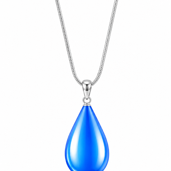 a beautiful, simple addition to any outfit. Pair it with our crystal Drop Earrings (EAR-020) for a complete ensemble. LeightWorks handmade pendants comes in a wide variety of colors and shine with an iridescent glow of color from within. 