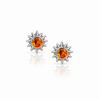 Sun Stud Earring Stainless Steel Fire 