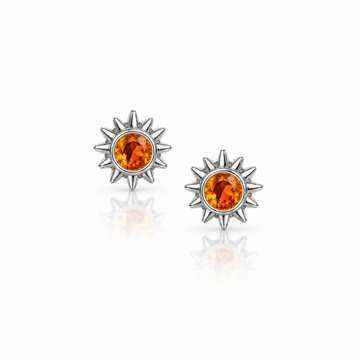 Sun Stud Earring Stainless Steel Fire 
