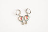 whimsical balloon earrings, featuring delicate hot air balloon charms with movable basket details.