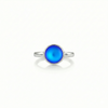 
Classic Ring crafted from solid sterling silver, this ring combines quality with style with 9mm frosted blue stone.