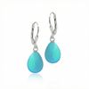  Dangle Crystal Drop Earrings are the perfect choice. Crafted with .925 sterling silver lever-back components with stunning aurora borealis iridescent frosted aqua crystals to take center stage.