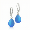 Dangle Crystal Drop Earrings are the perfect choice. Crafted with .925 sterling silver lever-back components with stunning aurora borealis iridescent frosted blue crystals to take center stage.