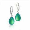  Dangle Crystal Drop Earrings are the perfect choice. Crafted with .925 sterling silver lever-back components with stunning aurora borealis iridescent frosted green crystals to take center stage.