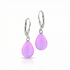 Dangle Crystal Drop Earrings are the perfect choice. Crafted with .925 sterling silver lever-back components with stunning aurora borealis iridescent polished pink crystals to take center stage.