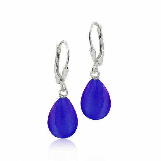  Dangle Crystal Drop Earrings are the perfect choice. Crafted with .925 sterling silver lever-back components with stunning aurora borealis iridescent polished violet crystals to take center stage.