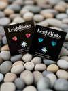 Heart Stud Earrings featuring a stunning 7mm stone set in .925 sterling silver posts.