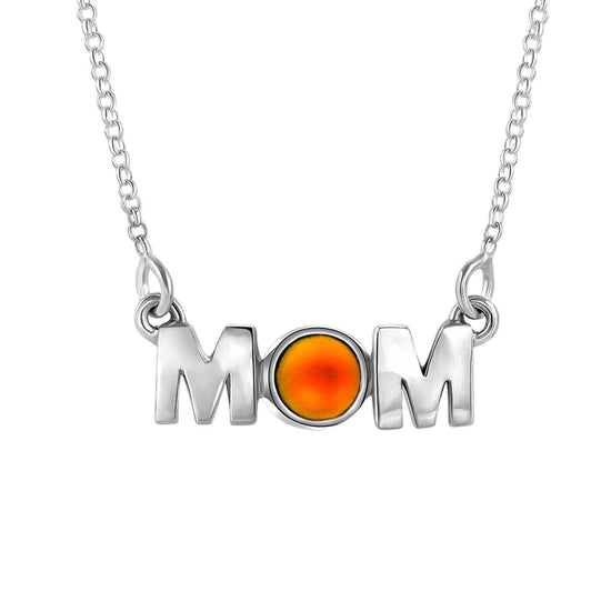 MOM Pendant crafted with utmost precision and attention to detail. Made with high-quality materials. The frosted fire pendant comes with an 18" sterling silver .7mm box chain included.