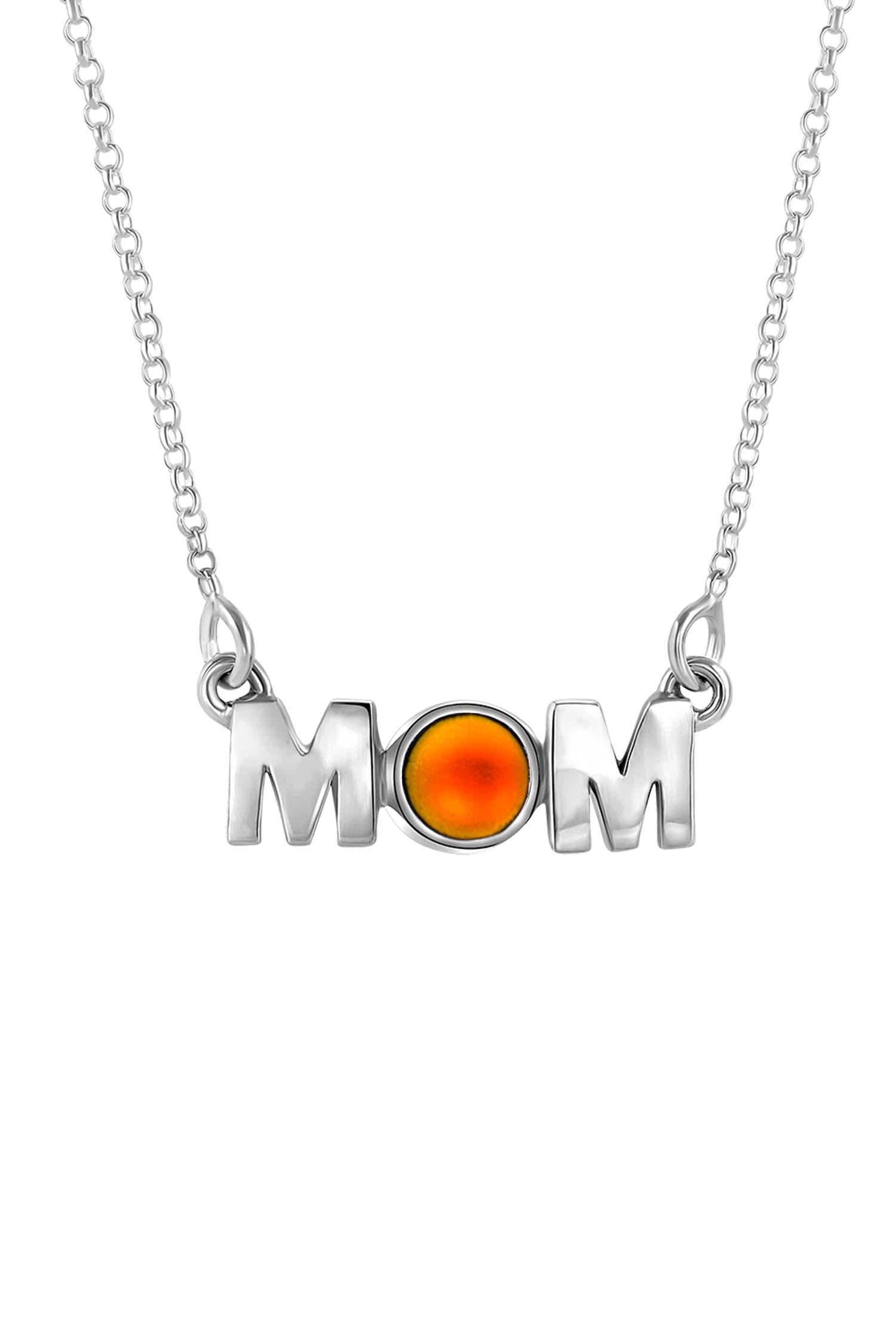 MOM Pendant crafted with utmost precision and attention to detail. Made with high-quality materials. The frosted fire pendant comes with an 18" sterling silver .7mm box chain included.