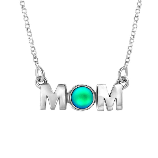 MOM Pendant crafted with utmost precision and attention to detail. Made with high-quality materials. The frosted green pendant comes with an 18" sterling silver .7mm box chain included.