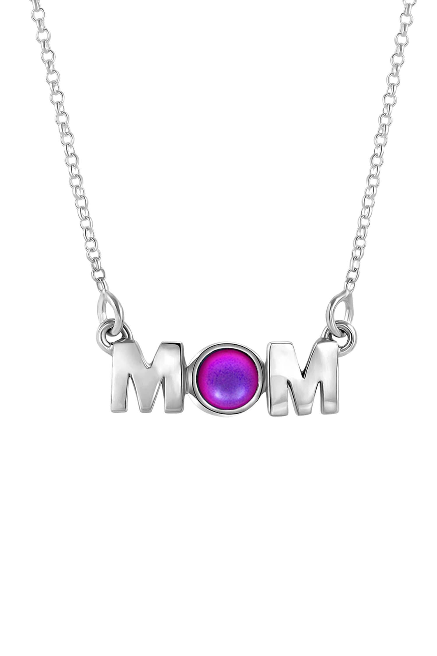 MOM Pendant crafted with utmost precision and attention to detail. Made with high-quality materials. The frosted pink pendant comes with an 18" sterling silver .7mm box chain included.