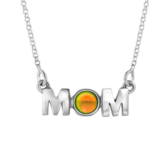 MOM Pendant crafted with utmost precision and attention to detail. Made with high-quality materials. The polished fire pendant comes with an 18" sterling silver .7mm box chain included.
