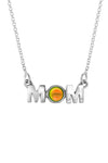 MOM Pendant crafted with utmost precision and attention to detail. Made with high-quality materials. The polished fire pendant comes with an 18" sterling silver .7mm box chain included.