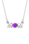 MOM Pendant crafted with utmost precision and attention to detail. Made with high-quality materials. The polished pink pendant comes with an 18" sterling silver .7mm box chain included.