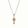 Small Balloon Pendant crafted from high-quality sterling silver and a polished fire pendant features a delicate design, perfect for expressing your fun and creative side., includes an 18” chain for comfortable wear.
