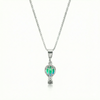 Small Balloon Pendant crafted from high-quality sterling silver and a polished green pendant features a delicate design, perfect for expressing your fun and creative side., includes an 18” chain for comfortable wear.