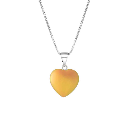 Small Crystal Heart Pendant crafted with sterling silver components, this pendant is designed for both quality and style. Includes a 16" sterling silver .7mm box chain with the frosted fire pendant.